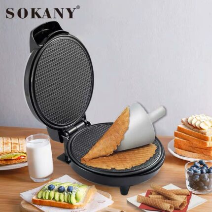 gaufrier crepier pour cornet de glaces - mboazone